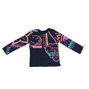 Kenzo Colorful Graphic Long Sleeve Shirt